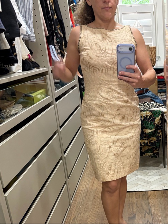Fendi Dresses & Skirts - Elegant Fendi Cream Sleeveless Dress
